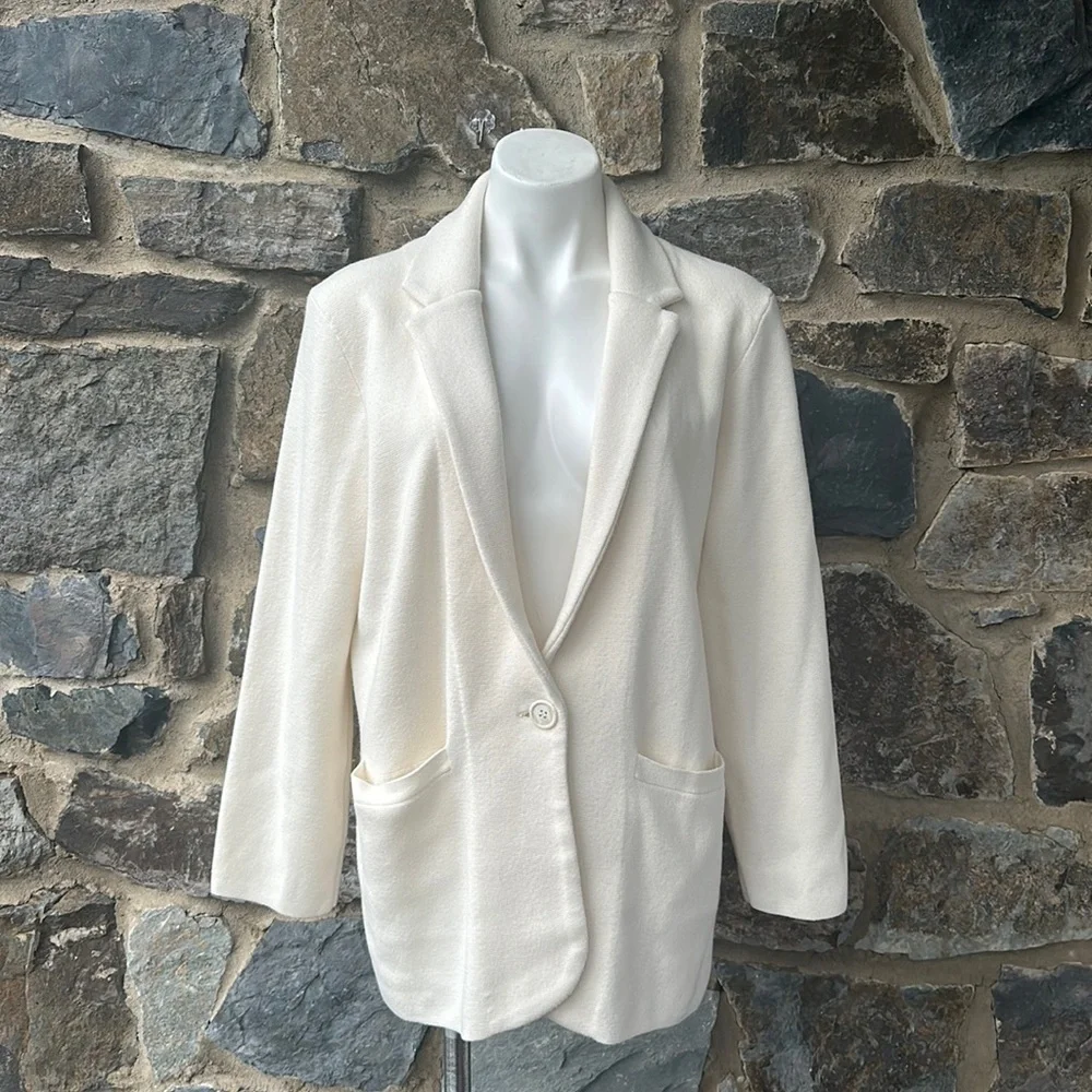 J Crew Cecile relaxed sweater-blazer size Medium